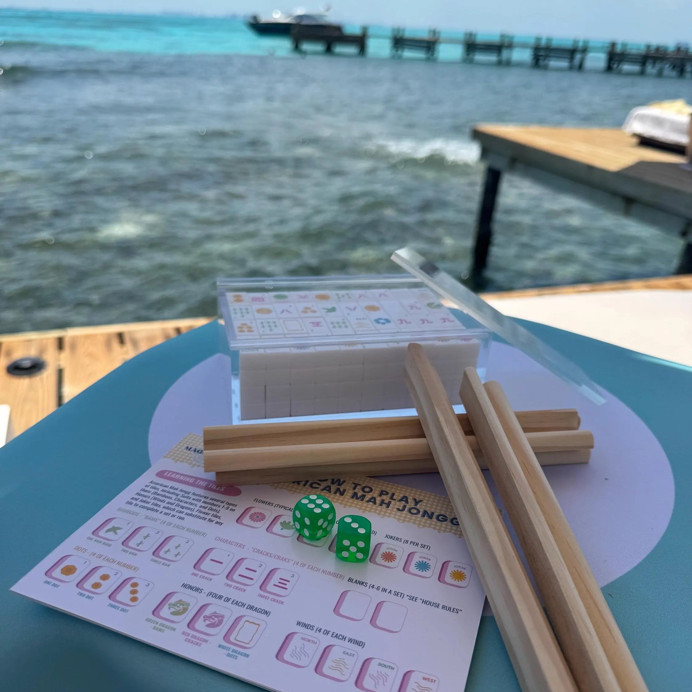The Jenna Embossed Travel Set (IN-STOCK) – Morningside Mahjong The Jenna Embossed Travel Set (IN-STOCK) – Morningside Mahjong