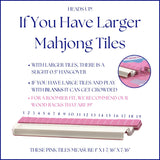 Acrylic White Mahjong Tile Pusher Racks (Set of 4)