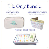 Tilly Tiles -  Embossed Art Mahjong Tile Set - Modern + Bright Collection