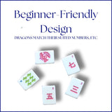Diana Tiles - Heirloom Engraved Mahjong Tile Set - Modern + Bright Collection (Pre-Order Oct 20)