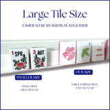 Diana Tiles - Heirloom Engraved Mahjong Tile Set - Modern + Bright Collection (Pre-Order Oct 20)