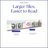 Tilly Tiles -  Embossed Art Mahjong Tile Set - Modern + Bright Collection