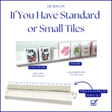 Acrylic White Mahjong Tile Pusher Racks (Set of 4)