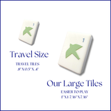 Travel Embossed Art Mahjong Set