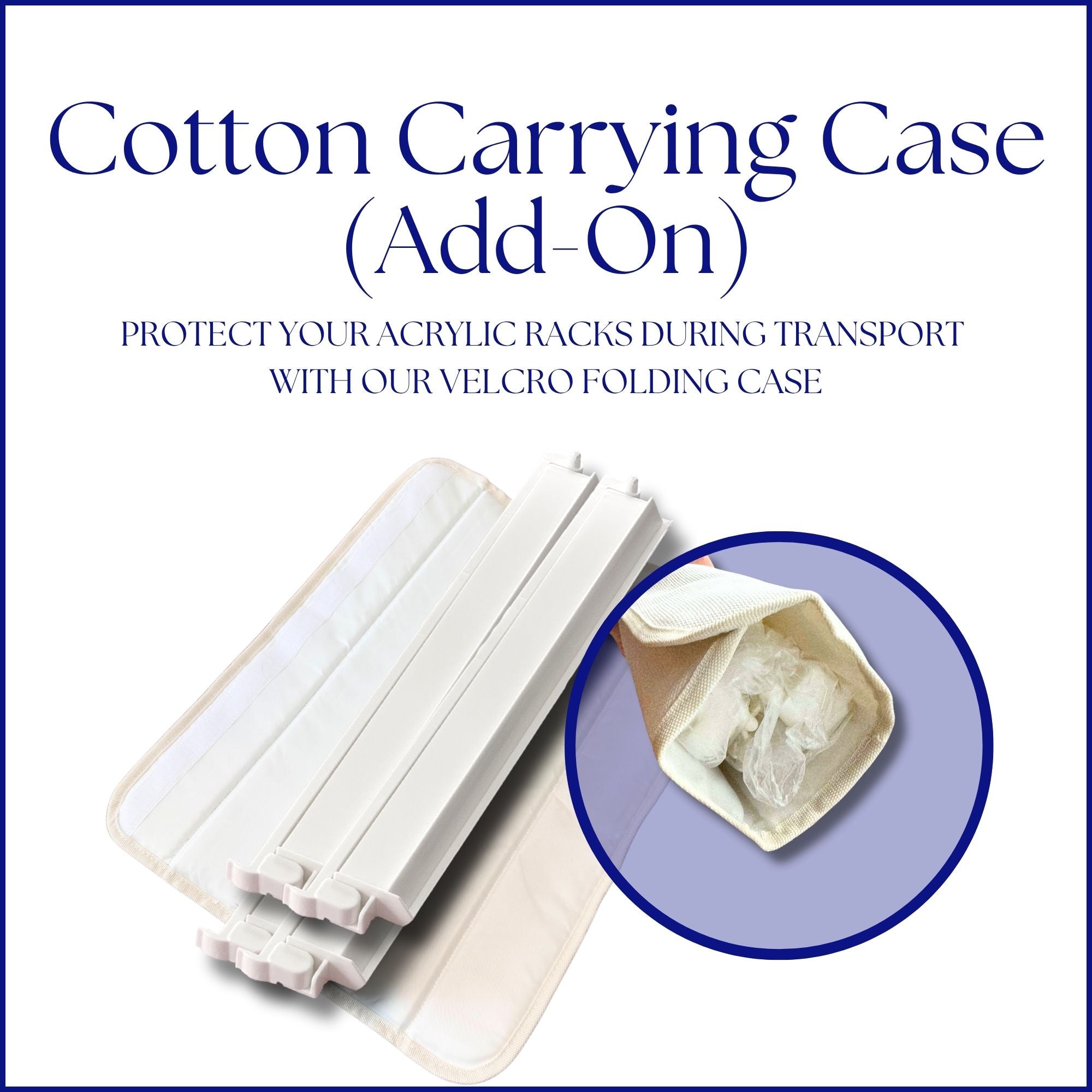 Acrylic White Mahjong Tile Pusher Racks (Set of 4)