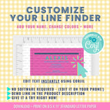Custom Name Mahjong Line Finder (Digital Download)