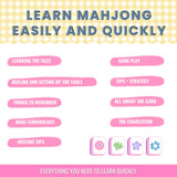 Quick Visual Reference Guide to American Mahjong: How to Play, Tiles, Strategies, Tips for Hosting + Cocktails! (Physical Laminated Version)