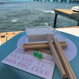 Travel Embossed Art Mahjong Set